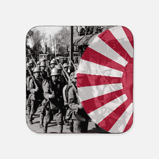 WW2 Japanese Coaster with Axis & Allies Roundel (x1)