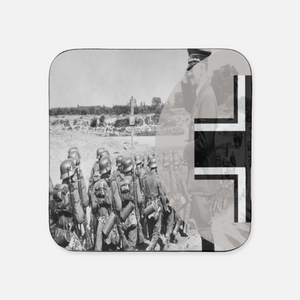 WW2 German Coaster with Axis & Allies Roundel (x1)