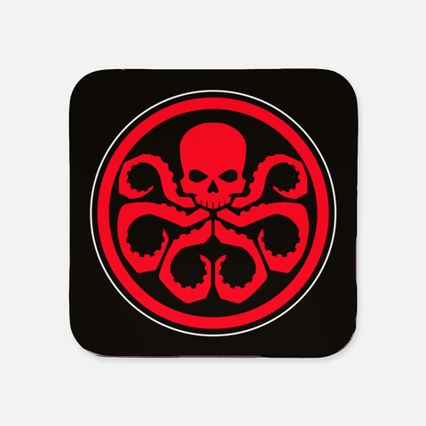 Hydra Logo in Red Coaster  (x1)