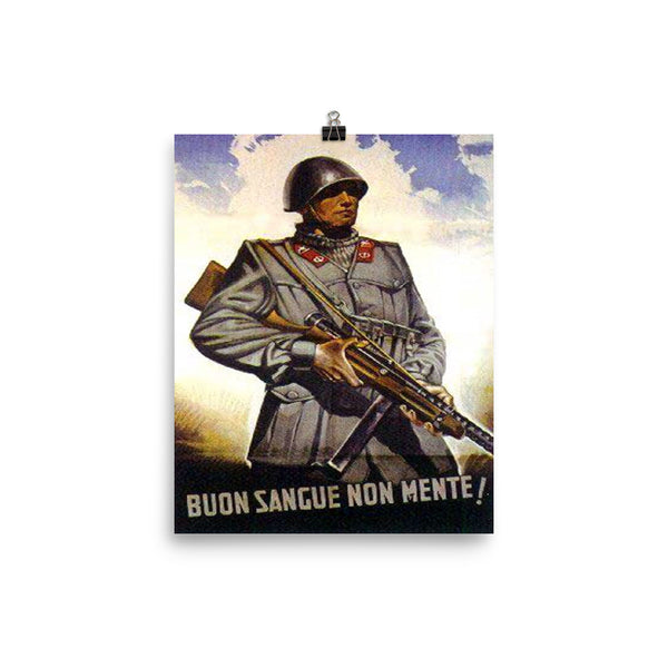 WW2 Italian Propaganda Poster