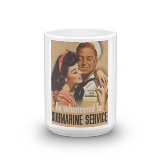 WW2 US Submarine Recruitment Poster Mug