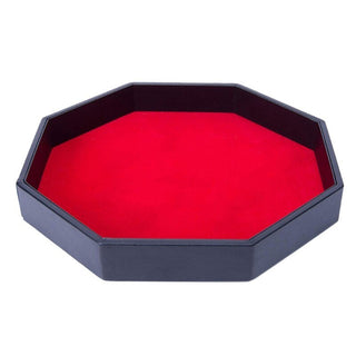 Octagonal Dice Tray PU Leather - Combat Miniatures