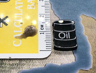 Oil Barrel Supply Markers (x5) - Combat Miniatures