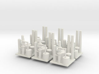 Oil Refinery (x6) - Combat Miniatures