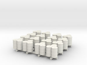 1/285 3D Printed Oil Drums (x16)