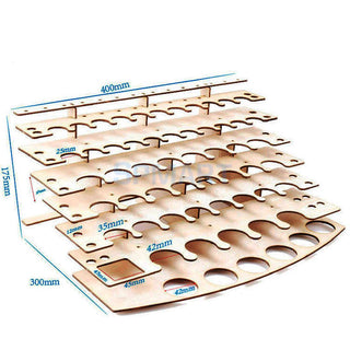Paint Bottle, Brushes Painting Tools Stand Organizer Rack - Combat Miniatures