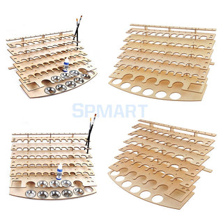 Paint Bottle, Brushes Painting Tools Stand Organizer Rack - Combat Miniatures