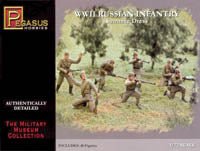 Pegasus 1/72 WWII Russian Infantry in Summer Dress - Combat Miniatures