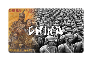Nationalist Chinese Combat Label with Poster & Title