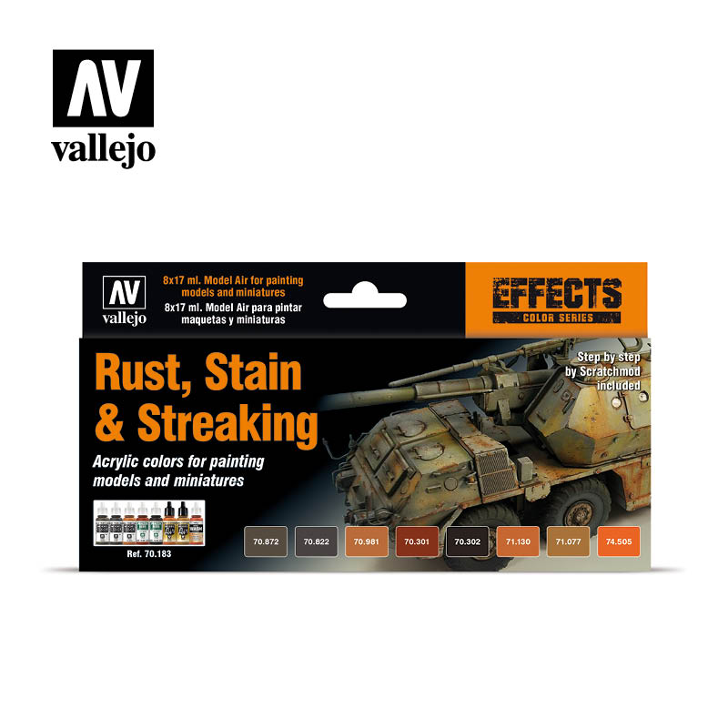 Rust, Stain and Streaking Effects Paint Set – Combat Miniatures