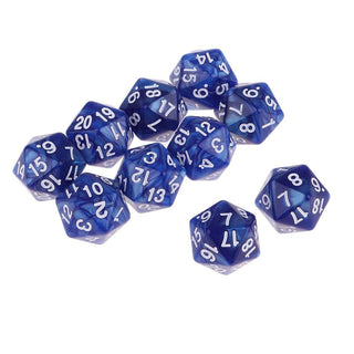 Set/10pcs Twenty Sided & Dragons RPG Roleplay Game D20 - Combat Miniatures