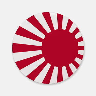 Single Axis & Allies Japanese Roundel Cork Back Coaster (Round) - Combat Miniatures