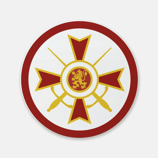 Single Bulgaria Roundel Cork Back Coaster (Round) - Combat Miniatures