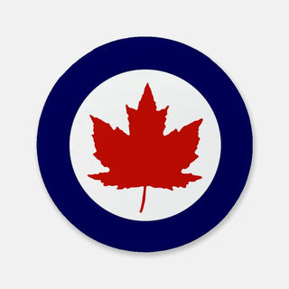 Single Canadian Airforce Roundel Cork Back Coaster (Round) - Combat Miniatures