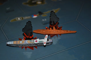 Smoke Column Marker w/ Star Burst Base (x5) - Combat Miniatures