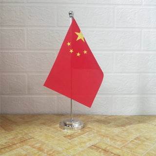 Soviet Union Victory Flag Historical Flag Table Flag Silvery Metal Ornament - Combat Miniatures