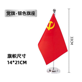 Soviet Union Victory Flag Historical Flag Table Flag Silvery Metal Ornament - Combat Miniatures