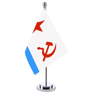 Soviet Union Victory Flag Historical Flag Table Flag Silvery Metal Ornament - Combat Miniatures