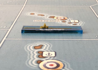 Submarine Acrylic Submerged Markers(x5) - Combat Miniatures