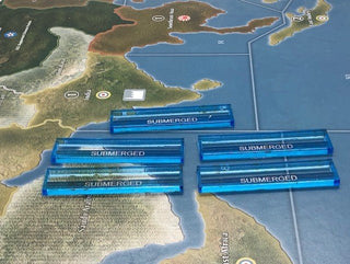 Submarine Acrylic Submerged Markers(x5) - Combat Miniatures