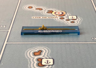 Submarine Acrylic Submerged Markers(x5) - Combat Miniatures