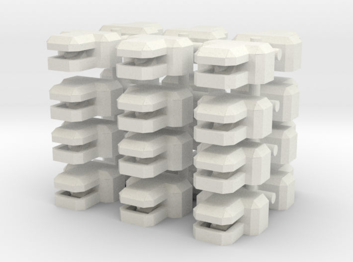 1/285 3D Printed "T" Concrete Bunker (x24)