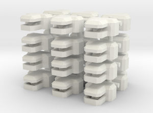 1/285 3D Printed "T" Concrete Bunker (x24)