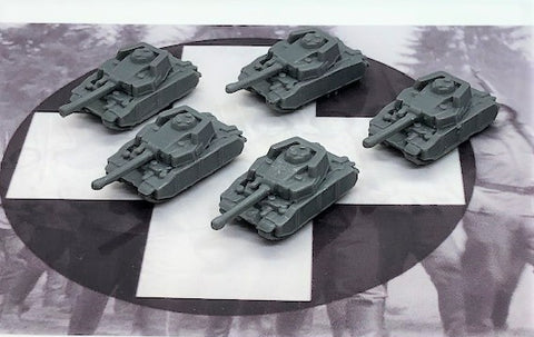 1/285 Scale Micro Armor Hungarian Turan III Med. Tank (x5)
