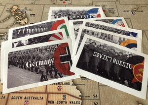 Axis & Allies Global 1940 Combat Label Set with Titles