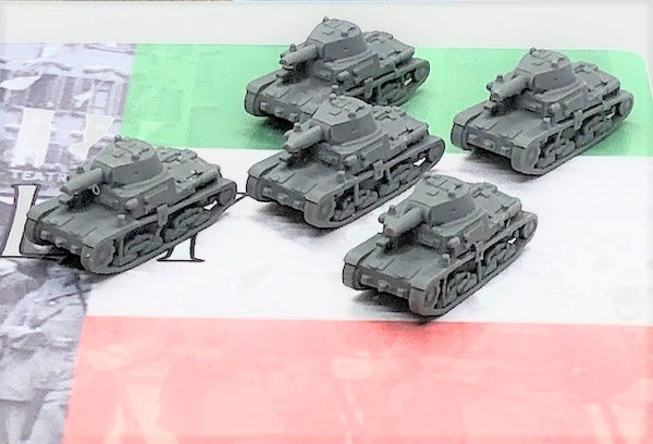 1/285 Scale Micro Armour 3D Printed Carro Armato 40 (x5)