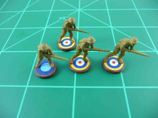 Axis & Allies British Roundel Infantry Base Water Slide Decal