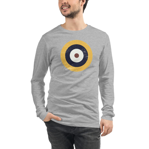 British Type A1 Aircraft Roundel Unisex Long Sleeve Tee/Many Colors to Choose From