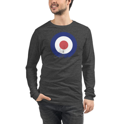 RAF Roundel Unisex Long Sleeve Tee/Two Colors to Choose From