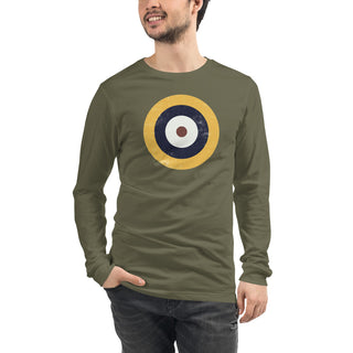 British Type A1 Aircraft Roundel Unisex Long Sleeve Tee/Many Colors to Choose From