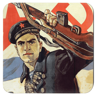 USSR Propaganda Poster Coasters (x4) - Combat Miniatures