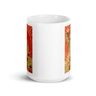 Vintage Chinese Propaganda Poster Mug - Combat Miniatures