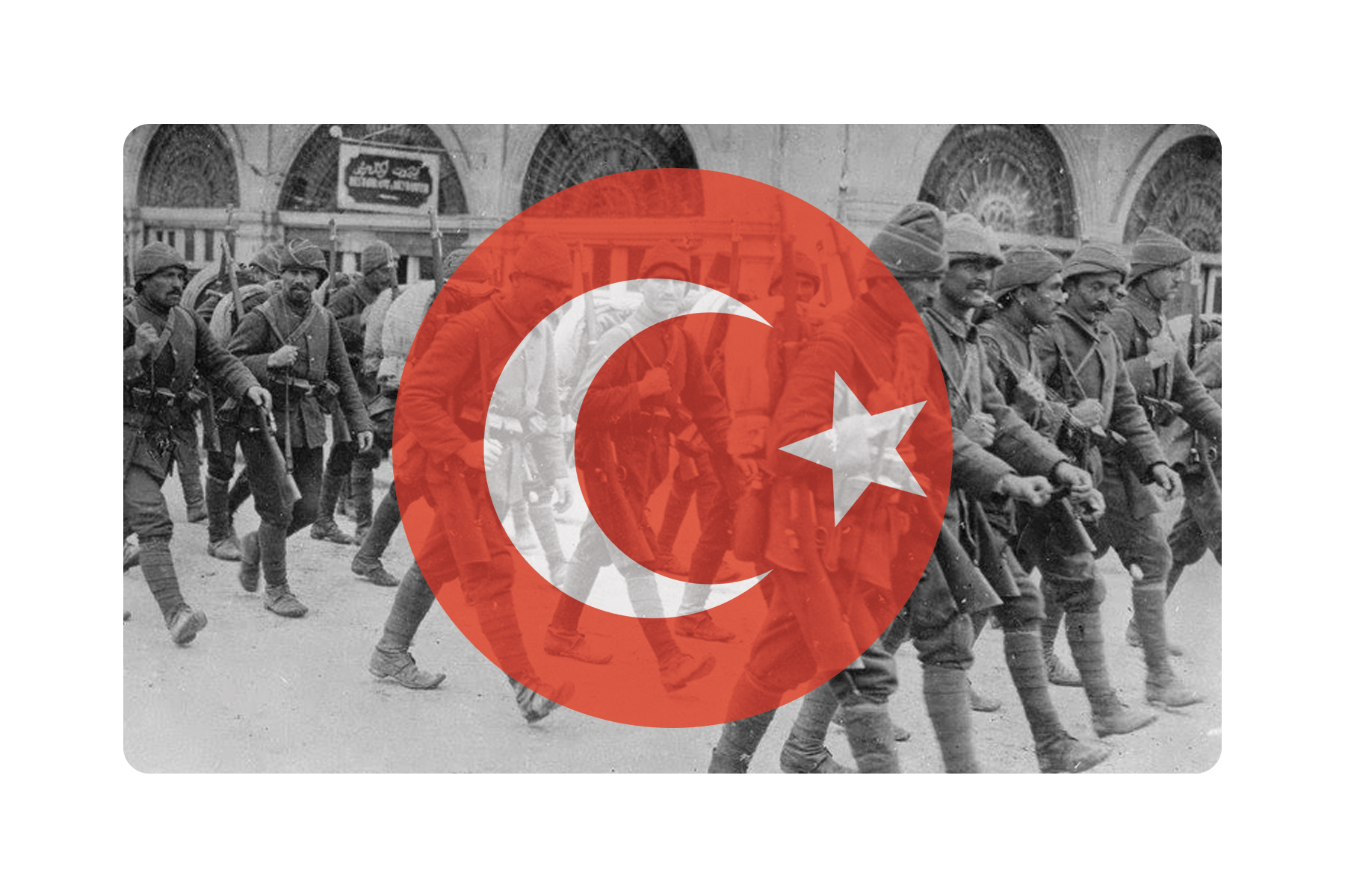 WW1 Turkey Combat Label