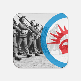 WW2 ANZAC Coaster w/ Axis & Allies Roundel (x1) - Combat Miniatures