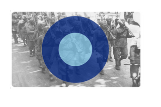 WW2 FEC (Blue Roundel) Combat Label - Combat Miniatures