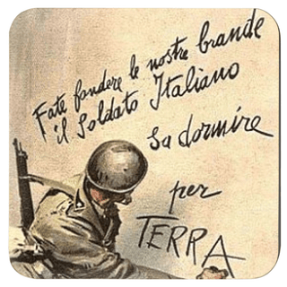 WW2 Italian Propaganda Poster Coasters Set of (x4) - Combat Miniatures