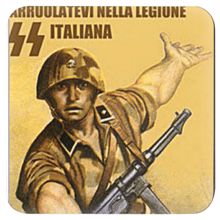 WW2 Italian Propaganda Poster Coasters Set of (x4) - Combat Miniatures