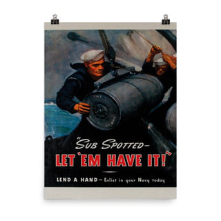 WW2 US Navy Recruitment Poster - Combat Miniatures