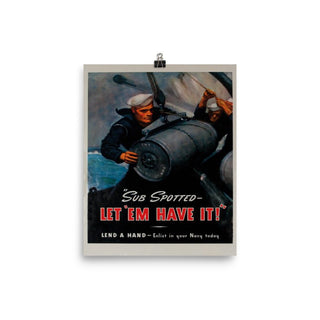 WW2 US Navy Recruitment Poster - Combat Miniatures