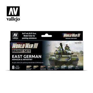 WW3 EAST GERMAN ARMOUR & INFRANTY PAINT SET - Combat Miniatures