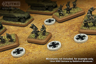 WWII Faction Tokens, German Luftwaffe (10) - Combat Miniatures